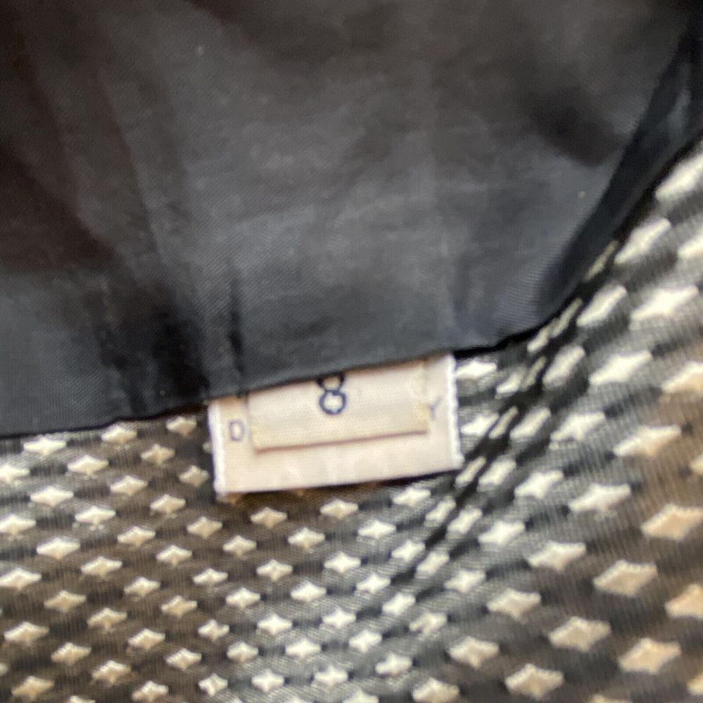 Liz Claiborne Windbreaker Jacket Black Gold Womens 8 Argyle Metallic Vintage - Picture 5 of 9